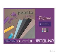 Fabriano Pastel Paper Blocks, Cotton, Multicoloured, 21 x 29,7 x 0,5 cm