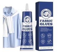 Fabric Adhesive - Waterproof Fabric Glue With Scraper | Quick-Dry Liquid Glue | Adhesive For Clothes, Denim, Leather, Cotton, Flannel, Polyester, Crafts, Upholstery, Felt, Badges