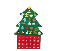 Fabric Advent Calendar with 24 Days Pockets, Reusable Wall Hanging Advent Calendar, Empty Christmas Countdown Calendar 2025 with Movable christmas decor, Felt Advent Calendar Wall 90 x 65cm