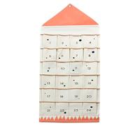 Fabric Advent Calendar with 24 Pockets Empty Advent Calendar to Fill Yourself Reusable Christmas DIY Hanging Storage Organiser for Christmas