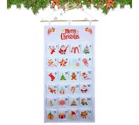 Fabric Advent Calendars With 24 Pockets, Fill Your Own Advent Calendars 2025 Christmas Countdown Empty DIY, Reusable Calendar 2025 Empty Advents Calendarss To Fill Yourself For Home Holiday