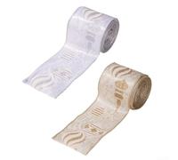 Fabric and wire Christmas ribbon roll for creating stylish For holiday bows and decorations, suitable for large projects and maintaining shape throughout celebrations (Mixed color)