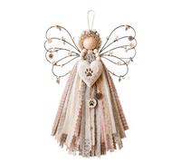 Fabric Angel Wings DIY Kit Quilted Patchwork Wall Hanging Craft Set | Patchwork Angel Wall Hanging Kit with nine designs - calm, handmade decor for walls