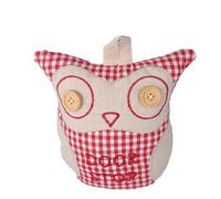 Fabric Animal Door Stopper Owl Shape Decorative Cartoon Stop | Weighted with Fine Sand and PP Cotton, Protects Doors and Carpets, for Entryway and Study Use