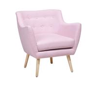 Fabric Armchair Pink DRAMMEN