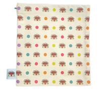 Fabric Bag for Embroidery Projects, Dotty for Bothy, 28 x 31 cm