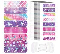 Fabric Bandages for Children, 8 Styles, Self-Adhesive, Flexible for Small Cuts, Scratches, Burns, Babies, Toddlers, Various Patterns (120)