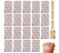 Fabric Bandages Pack - 100 Pieces Adhesive, Flexible Wound Care Bandages for Cuts Scrapes, Hygienic Breathable Athletic Patch, Skin Friendly Aid Supplies, Home Travel Outdoor Use