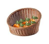 Fabric Basket Incline: Screen, Table, Organiser, Rustic Wicker Fabric with Corner Design, Versatile Basket for Storing Bread Fruits with Sweets for Snacks in the Kitchen or Home