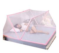 Fabric Bed Drapes Mesh Protection Canopy Shielding Netting King Size Twin Size Tents,Bed Tents,Foldable Mosquito Net Bed Canopy Student Bed Curtains Summer Bedroom Integrated Bed N