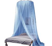Fabric Bed Drapes Mesh Protection Canopy Shielding Netting King Size Twin Size Tents,Bed Tents,Mosquito Net for Bed Canopy, Summer Bed Netting Canopy for Room, Princess Indoor Bed