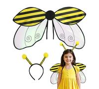 Fabric bee wings - adult bee wings - ladybird costume for children and adults | marinkäfer-bee-wing headband for cosplay, masquerade, accessories for children and