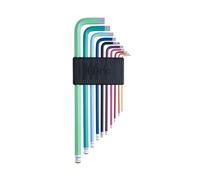 Fabric Bicycle Hex Key Set Color Coded Hex Torx Bike Repair Tool Set with Holder
