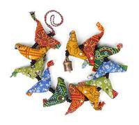 Fabric Birds Dangley Fair Trade Colourful Tota Hand Made Mobile