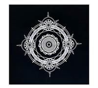 Fabric Blanket for Tarot Reading and Divination - Square Divination Mat 49x49cm | Spiritual Fabric, For Card Reading Oracle Family Meetings Spiritual Meditation Salon