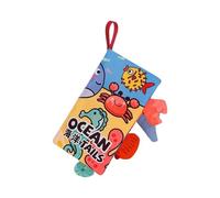 Fabric Books for , Fabric Sensory Book - Educational Toy Book with Tail for Early Learning from 0 to 3 Years for Car and Stroller Travel