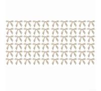 Fabric Bow Decorations, 60 Pieces for Wedding, Birthday, Christmas Table and Wrapping, Creating Elegant Event Decor (Meters white)