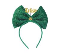 Fabric Bowknot Headband with Bright Colors and Shamrock Detail Hair Accesories for Various Party Occasion Women ' s Festival Headwear