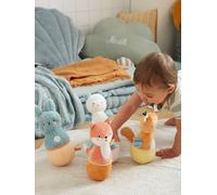 Fabric Bowling Game, Forest Friends green