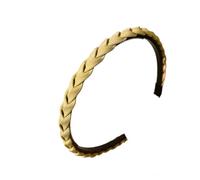 Fabric Braided Hairhoop with AntiSlip Teeth Grip for Face Washing Exercise Strong Hold on Short Hair Styling Hairband Antislip Hairband