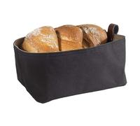 Fabric Bread Basket - Gray Beige Color 24x16x10.5h Cm Ideal For Restaurant