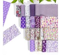 Fabric Bundles Patchwork, 40Pcs Print Cotton Precut Fabrics for Quilting Craft Strips 2.5x20 inches Jelly Roll Different Pattern Cloths(Style 4)