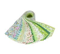 Fabric Bundles Patchwork, 40Pcs Print Cotton Precut Fabrics for Quilting Craft Strips 2.5x20 inches Jelly Roll Different Pattern Cloths(Style 5)