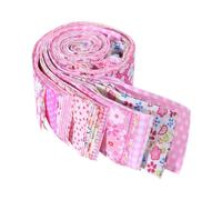 Fabric Bundles Patchwork, 40Pcs Print Cotton Precut Fabrics for Quilting Craft Strips 2.5x20 inches Jelly Roll Different Pattern Cloths(Style 3)
