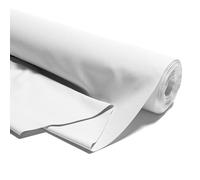 Fabric by The Meter Cotton 2 M x 160 cm - Fabrics for Sewing Decoration and DIY Projects Ideal for Clothing Home Textiles and craftwork Oeko-Tex 3. White