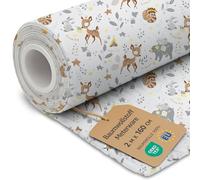 Fabric by The Meter Cotton 2 M x 160 cm - Fabrics for Sewing Decoration and DIY Projects Ideal for Clothing Home Textiles and craftwork Oeko-Tex Deer