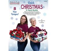 Fabric Cafe Quick Christmas 3-Yard Quilts Pattern - 8 Festive Designs for Lap, Twin, and Queen/King Sizes
