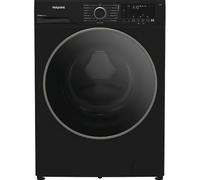 Fabric Care HBCA 103B CARE UK 10kg 1400 Spin Washing Machine - Black Anti-Stain, Rapid Wash, Steam Hygiene Cycle, Energy Efficient, Large Capacity Laundry Appliance
