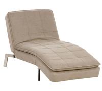 Fabric Chaise Lounge Beige LOIRET