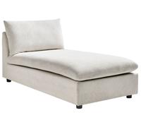 Chaise Longue VIZILLE Fabric Off-White