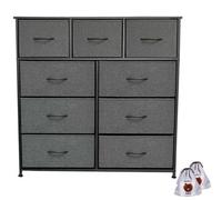 Fabric Chest Of Drawers 9 Drawer Dresser Bedroom Bedside Storage Organizer Unit