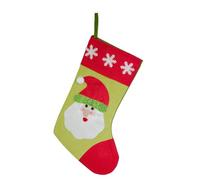 Fabric Christmas Stocking Fireplace, Santa Claus