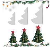 Fabric Christmas Tree Sewing Template 3PCS 8/12/15 Inch Xmas Tree Sewing Pattern Template DIY Sewing Templates Christmas Craft Supplies for Xmas Decor Sewing Templates Christmas Craft Supplies Sewing