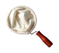 Fabric Coffee Filter - Handmade Flannel Bag, Coffee Filter Strainer, Reusable Fabric Sock | Cafe Brewing Tool, Wooden Handle Design, For Daily Use Of Baristas When Preparing