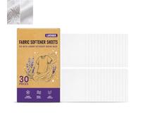 Fabric Conditioner Sheets, Eco-Friendly Anti Static Fabric Softener Sheets, Wrinkle Reducing Long Fresh Scent, for Travel, Apartments and College Dorm 30/60/90Pcs (30PCS)