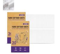 Fabric Conditioner Sheets, Eco-Friendly Anti Static Fabric Softener Sheets, Wrinkle Reducing Long Fresh Scent, for Travel, Apartments and College Dorm 30/60/90Pcs (60PCS)