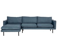 Corner Sofa 4 Seater VINTERBRO Chenille Blue Right Hand