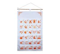 Fabric Countdown Calendar, 30 Days Fabric Wall Ornaments, Fun Activity Calendar with Pockets, Home, Apartment, School, Party, Celebration