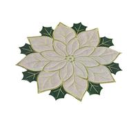 Fabric cover set - 40 cm Polyester Platzset | Rote Beeren Tellerunterlage | Weihnachts-Tischset Für Esstisch Küche Esszimmer | Dekorative Matte Für Hochzeiten Partys Geburtstagsfeiern