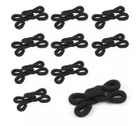 Fabric Covered Hook - ShiningUU 10 Sets Sew-On Bra Fasteners and Eye Fastenings | Black Hook and Eye Latch for Clothes, Coats and Fur Garments | DIY Clothing Specialty