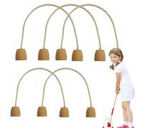 Fabric Croquet Course Kit - Colorful Non-Metallic Hoops, Durable Polyester Construction, Includes Wooden Mallets | Complete Backyard Set for Kids, Teens, Camping, Pic