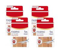 Fabric Cut to Size Plasters (1m x 6cm), Extra Flexible Wound Care, Moves with The Body, Water-Repellent & Breathable Large Plasters Help Protect Wounds | First Aid Essentials (Pack of 4)