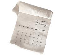 Fabric Date Management Scroll - Panoramic Chronology Display, Minimalists Agenda Tapestry, Aesthetic Appointment Tracker | For Consultants Freelancers Dormitory Apartment Studio Workspaces Library