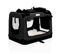 Fabric Dog Crate in Black, XS Size 50cm, Cat Pet Carrier by Cozy Pet Folding Transport Travel Cage Ideal for Dogs, Puppies, Cats, Rabbits, etc. FDC-XS-BLK
