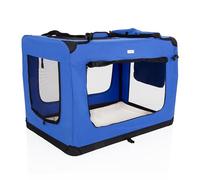 Fabric Dog Crate in Blue, XXL Size 101cm, Cat Pet Carrier by Cozy Pet Folding Transport Travel Cage Ideal for Dogs, Puppies, Cats, Rabbits, etc. FDC-XXL-BL