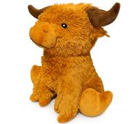 Fabric Doorstop - Highland Cattle Door Holder, Weighted Animal Design, Brown Rustic Decorative Door Stopper for Living Room, Office or Children’s Room, Sturdy & Stable (Extra Heavy (Approx. 1.4 kg))